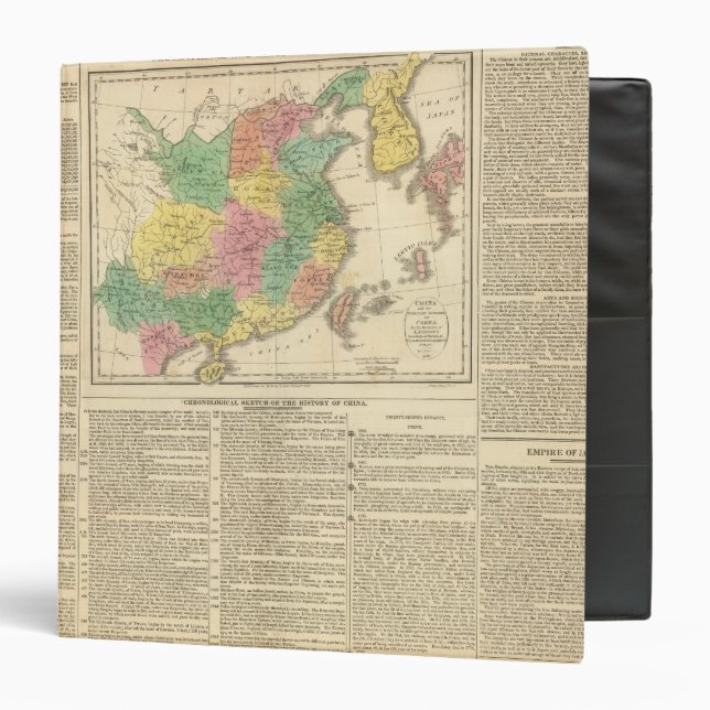 China and Japan Atlas Map Binder (Front/Inside)