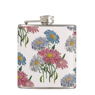 China Asters Hip Flask
