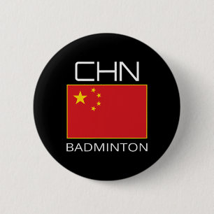 China Badminton Team Fan Gift Chinese Athlete Chn 2 Inch Round Button