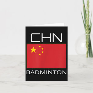 China Badminton Team Fan Gift Chinese Athlete Chn  Card
