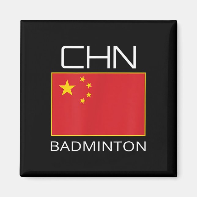China Badminton Team Fan Gift Chinese Athlete Chn  Magnet (Front)