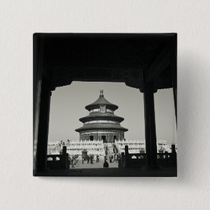 China, Beijing, Chongwen District. Temple of 2 Inch Square Button