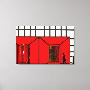 China, Beijing Luxury Shopping Mall Canvas Print