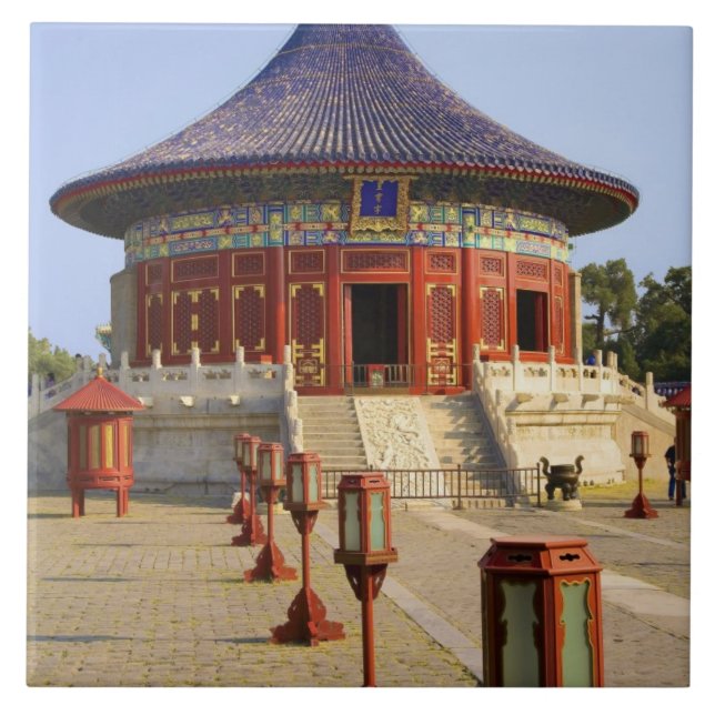 China, Beijing, Tian Tan Park, Temple of Heaven, Tile (Front)