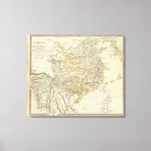 China, Birman Empire, Coch in China, Siam Canvas Print