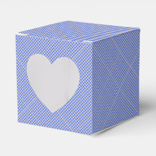 China Blue Houndstooth Favour Box