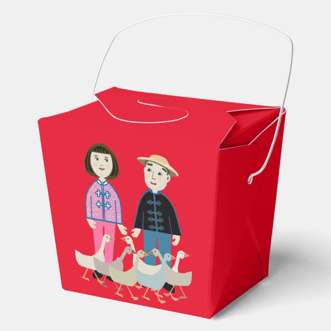 China boy and girl favor box (Front)