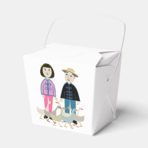 China boy and girl favor box