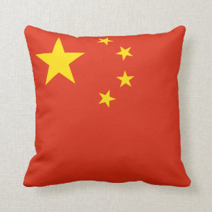 China (Chinese) Flag Throw Pillow