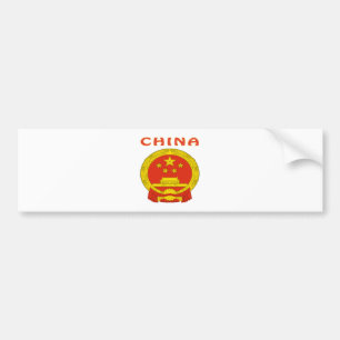 China Coat Of Arms Bumper Sticker