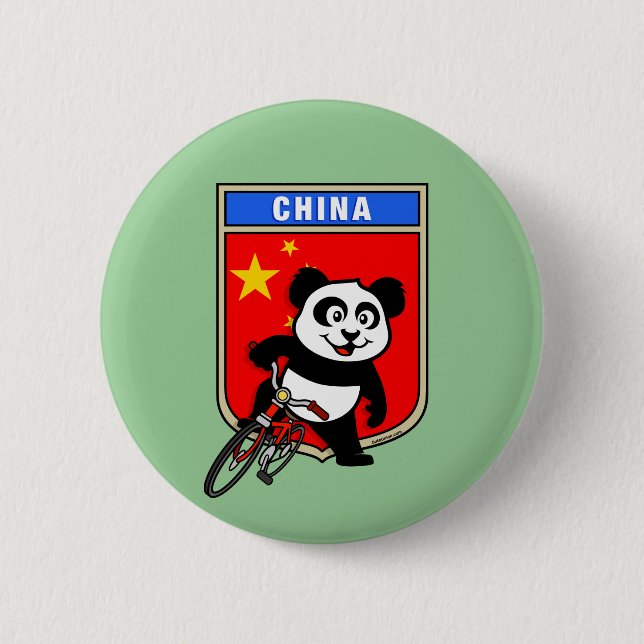 China Cycling China 2 Inch Round Button (Front)