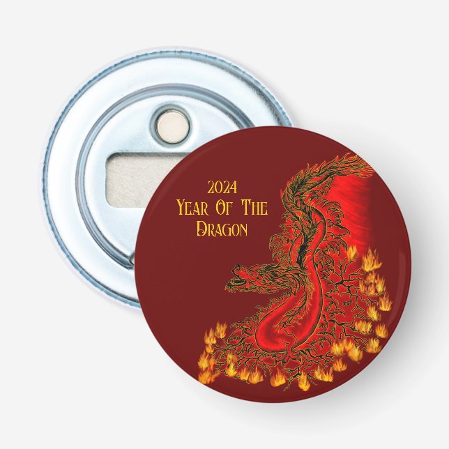 China Dragon , 2024 Year Of The Dragon Bottle Opener (Front)