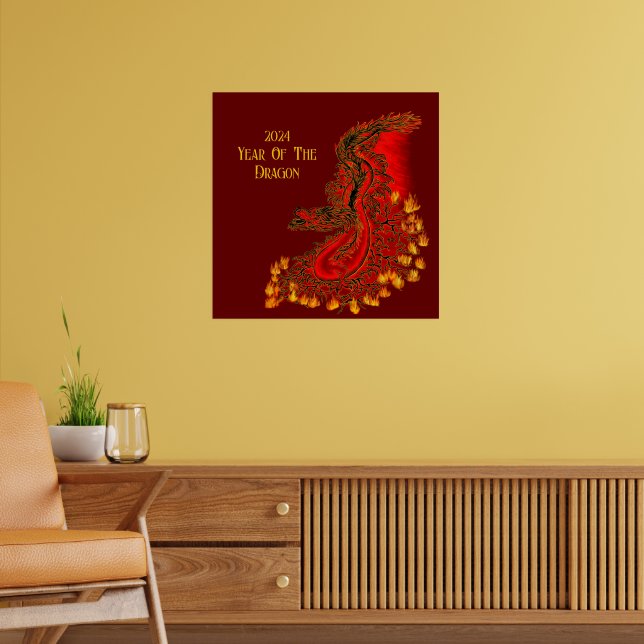 China Dragon , 2024 Year Of The Dragon Poster (Living Room 2)