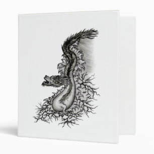 China Dragon, Black and white Design in Tattoostyl Binder
