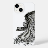 China Dragon, Black and white Design in Tattoostyl