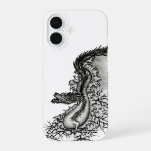 China Dragon, Black and white Design in Tattoostyl iPhone 16 Case