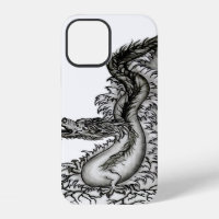 China Dragon, Black and white Design in Tattoostyl