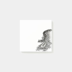 China Dragon, Black and white Design in Tattoostyl Post-it Notes