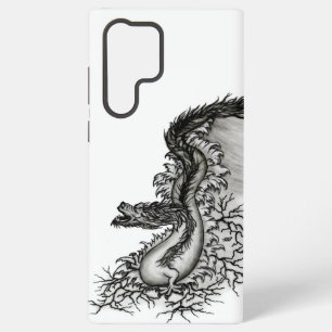 China Dragon, Black and white Design in Tattoostyl Samsung Galaxy Case