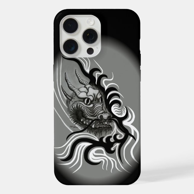 China Dragon in Tattoostyle iPhone Case (Back)