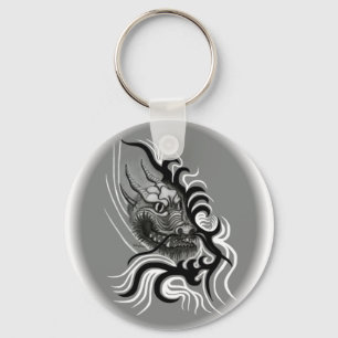 China Dragon in Tattoostyle Keychain