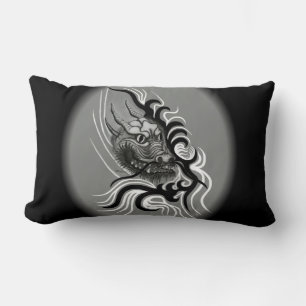 China Dragon in Tattoostyle Lumbar Pillow