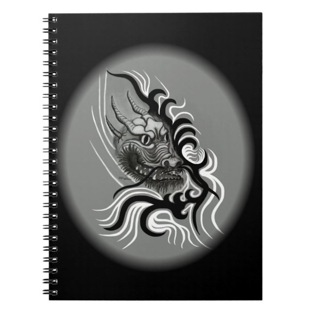 China Dragon in Tattoostyle Notebook (Front)