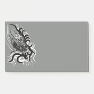China Dragon in Tattoostyle Post-it Notes