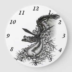China Dragon Large Clock