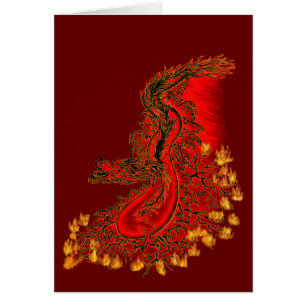 China Dragon red and gold design