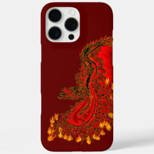China Dragon red and gold design iPhone 16 Pro Max Case