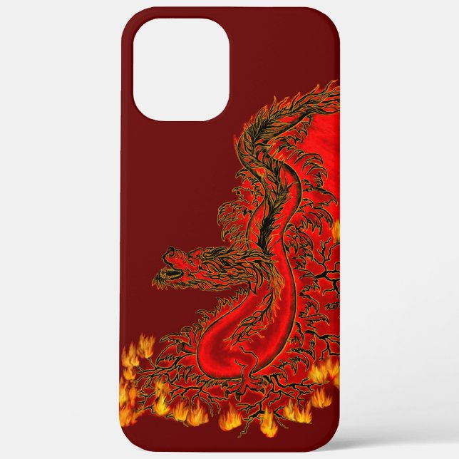 China Dragon red and gold design Case-Mate iPhone Case (Back)