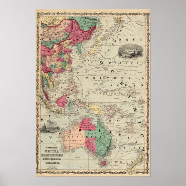 China EaSt. Indies Australia and Oceanica Poster (Front)