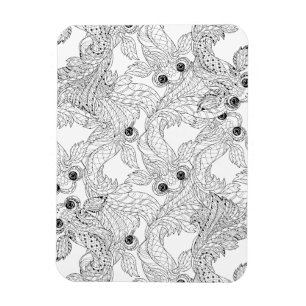 China Fish Doodle Magnet