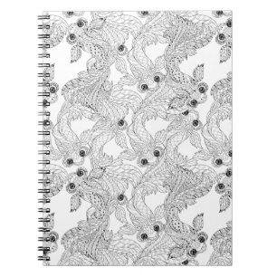 China Fish Doodle Notebook