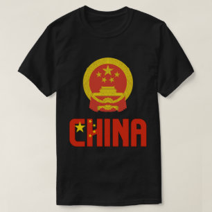 China Flag and Coat Of Arms Patriotic T-Shirt