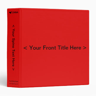 China Flag Binder