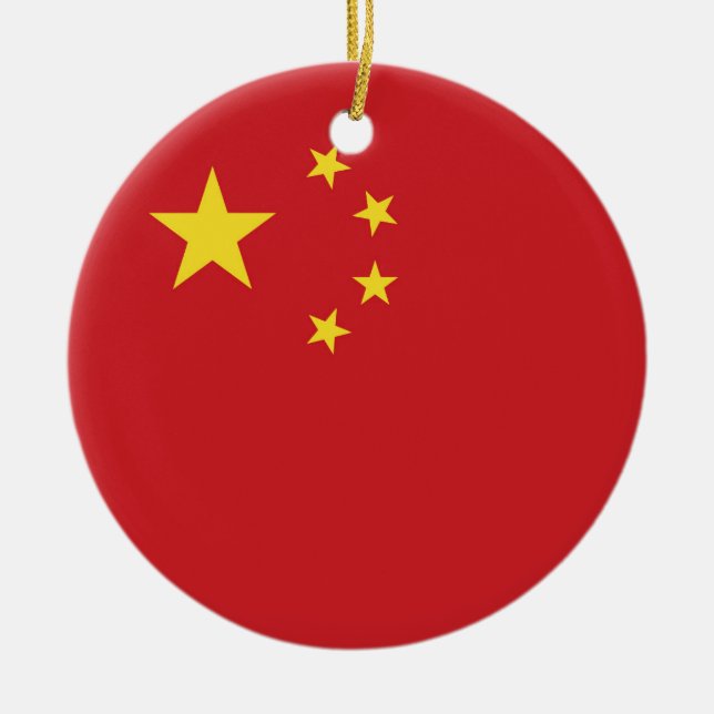 China flag ceramic ornament (Front)