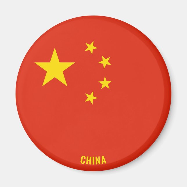 China Flag Charming Patriotic Magnet (Front)