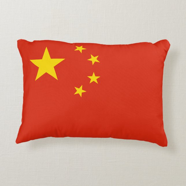China Flag Decorative Pillow (Back)