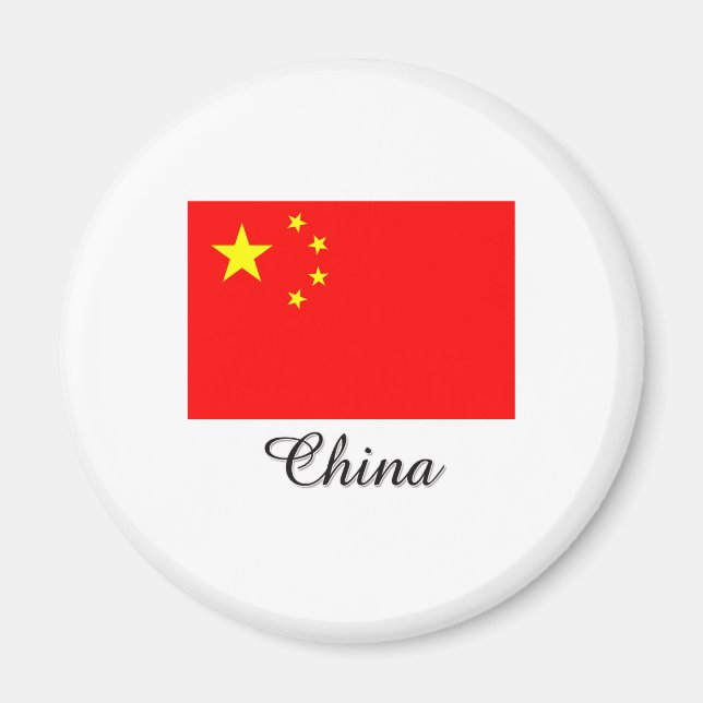 China Flag Design Magnet (Front)