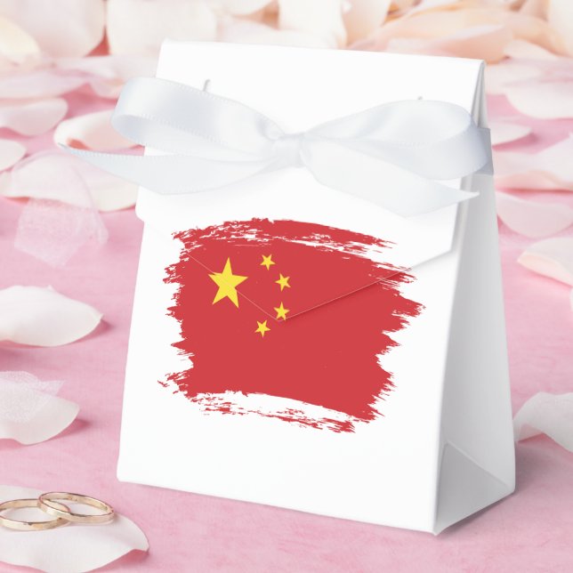 China flag favor box (Wedding)