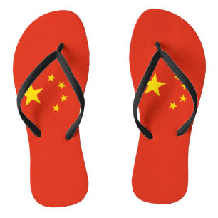 China Flag Flip Flops