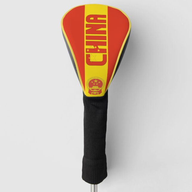 China Flag Gorgeous Patriotic Golf Head Cover (Front)
