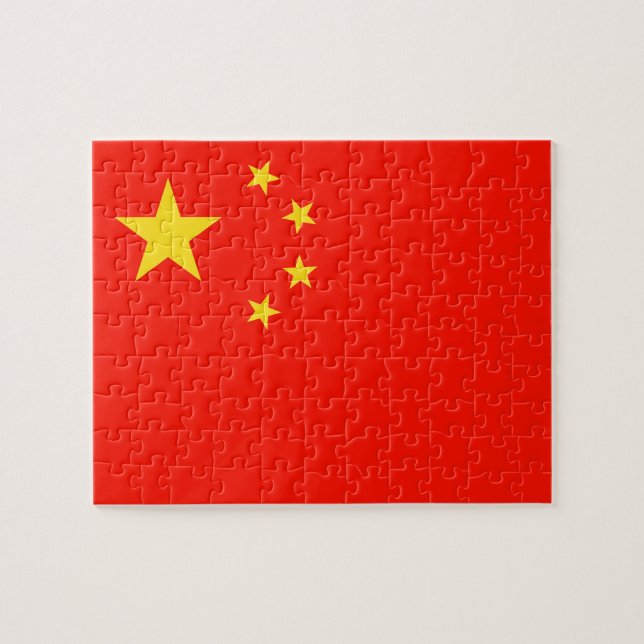 China Flag - High Quality Jigsaw Puzzle (Horizontal)