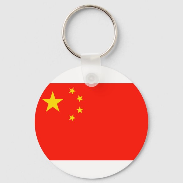 China Flag - High Quality Keychain (Front)