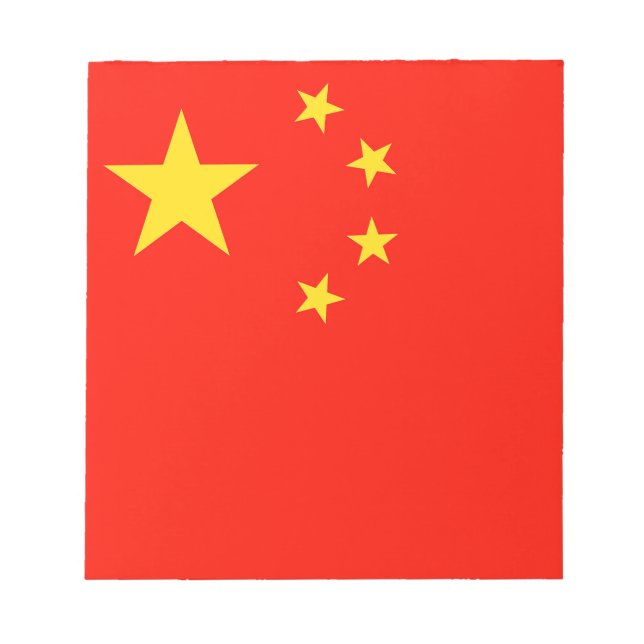 China Flag - High Quality Notepad (Front)