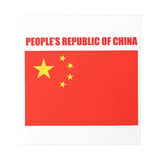 China Flag High Quality Notepad (Front)