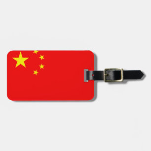 China flag luggage tag