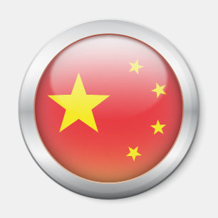 China Flag "Orb" Magnet